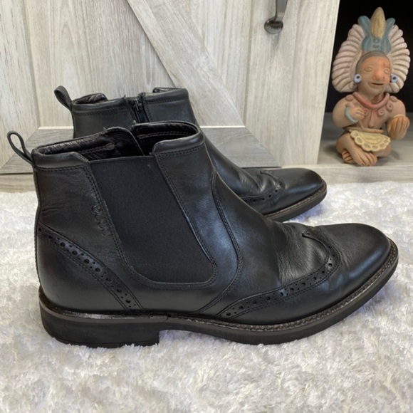 ECCO Chukka Boot Black Cow Leather EU 45 US 11-11.5 - Picture 9 of 15